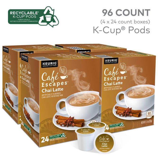 Cafe Escapes Chai Latte K-Cup Pods