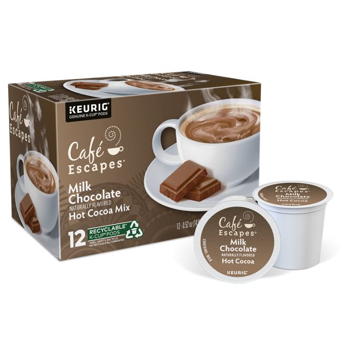Cafe Escapes Milk Chocolate Hot Cocoa K-Cup Pods