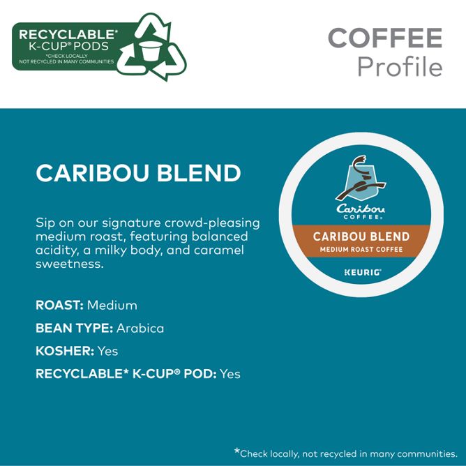 Caribou Coffee Blend Coffee K-Cup Pods