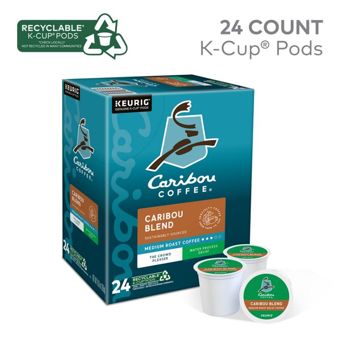 Caribou Coffee Blend (Decaf) K-Cup Pods