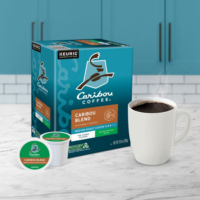 Caribou Coffee Blend (Decaf) K-Cup Pods