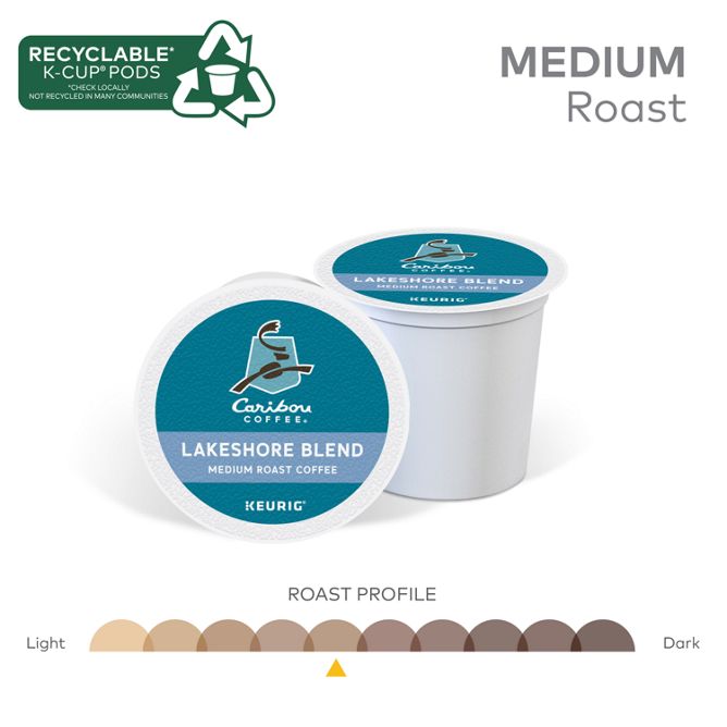 Caribou Coffee Lakeshore Blend K-Cup Pods