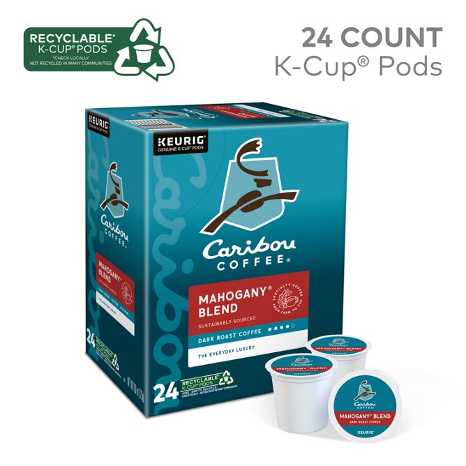 Caribou Coffee Mahogany Coffee K-Cup Pods