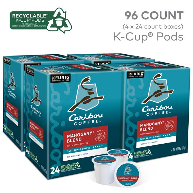 Caribou Coffee Mahogany Coffee K-Cup Pods