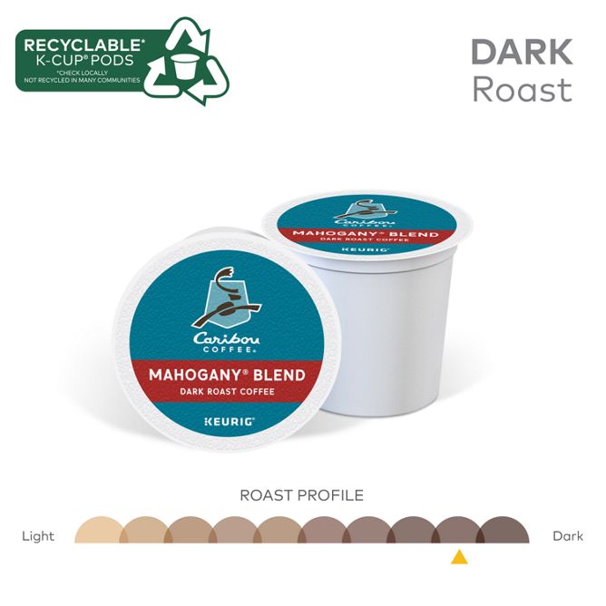 Caribou Coffee Mahogany Coffee K-Cup Pods