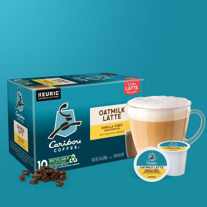 Caribou Coffee Oatmilk Latte (Vanilla Vibes) K-Cup Pods