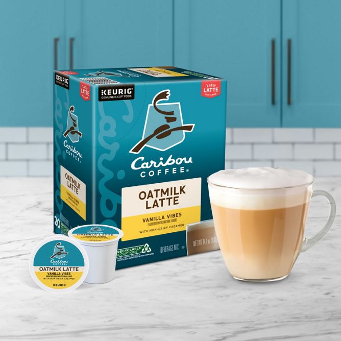 Caribou Coffee Oatmilk Latte (Vanilla Vibes) K-Cup Pods