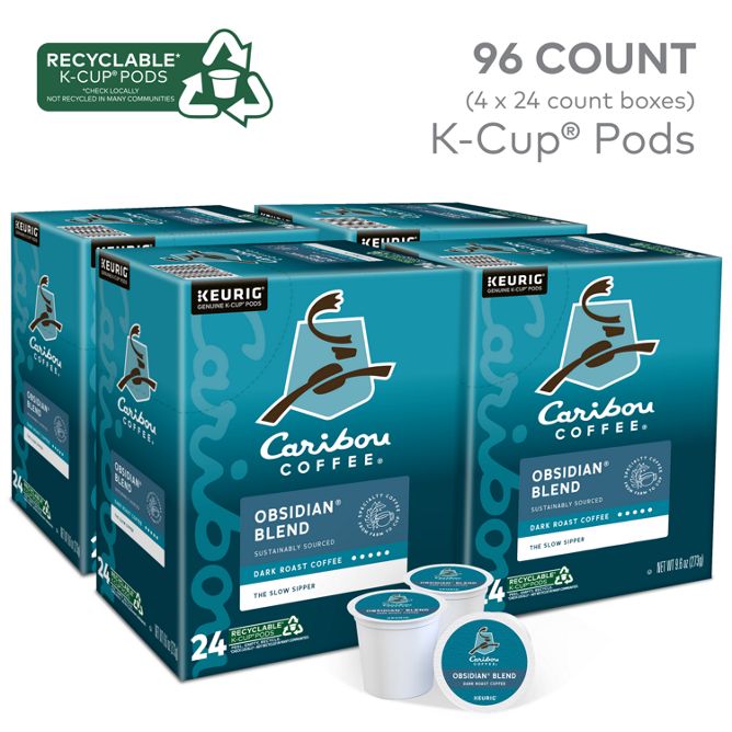 Caribou Coffee Obsidian Blend K-Cup Pods