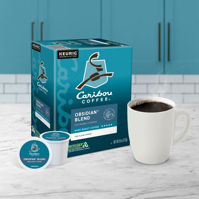 Caribou Coffee Obsidian Blend K-Cup Pods