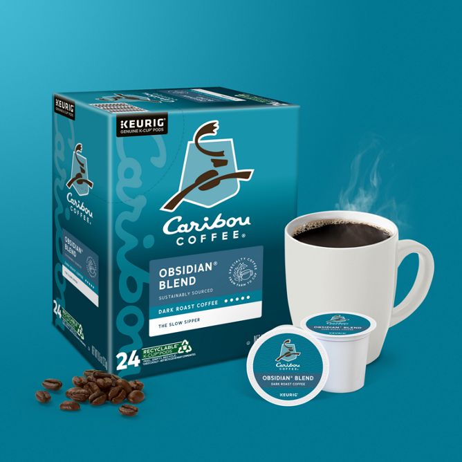 Caribou Coffee Obsidian Blend K-Cup Pods