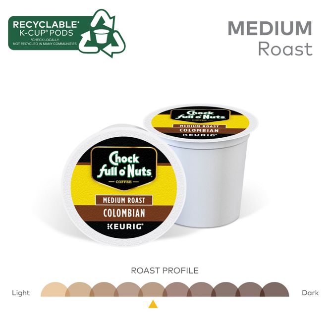 Chock full o'Nuts Colombian K-Cup Pods
