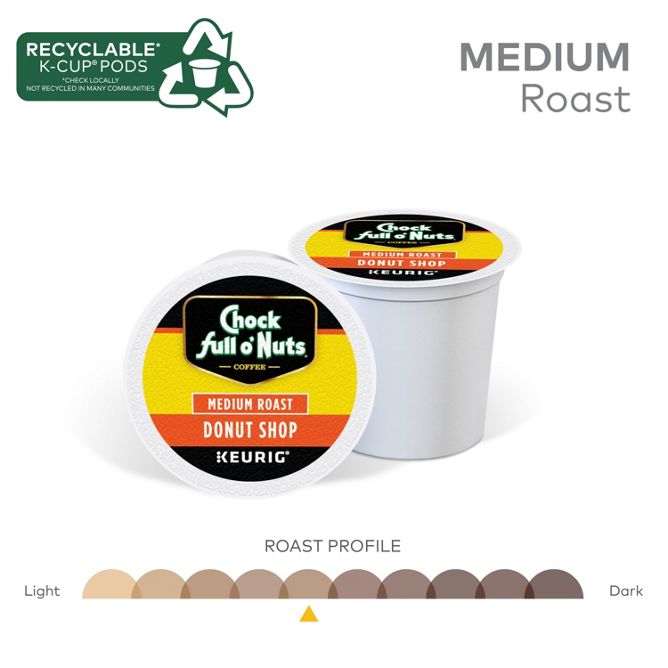 Chock full o'Nuts Donut Shop K-Cup Pods