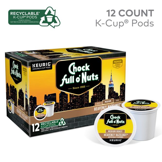 Chock full o'Nuts Heavenly Hazelnut K-Cup Pods
