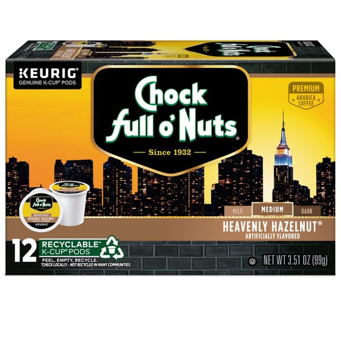 Chock full o'Nuts Heavenly Hazelnut K-Cup Pods