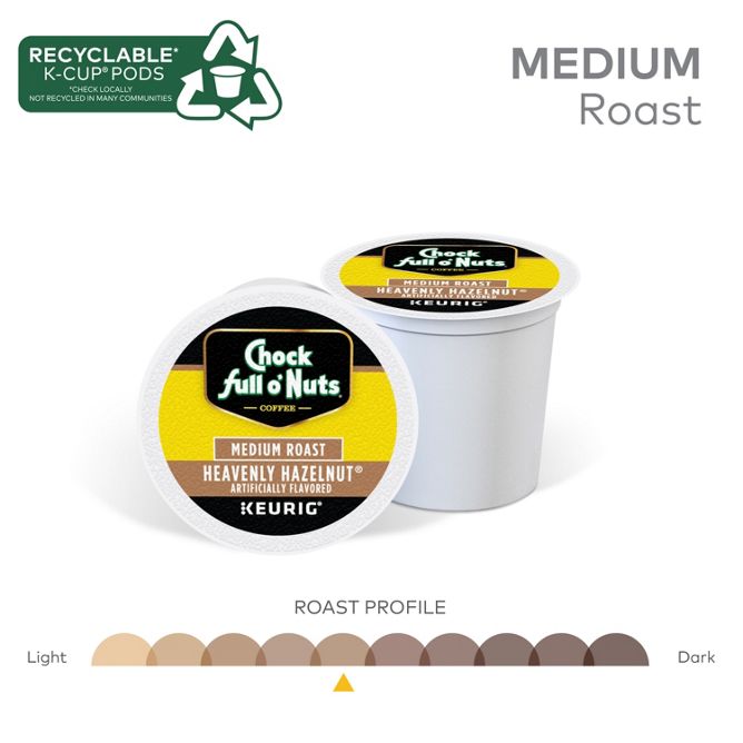 Chock full o'Nuts Heavenly Hazelnut K-Cup Pods