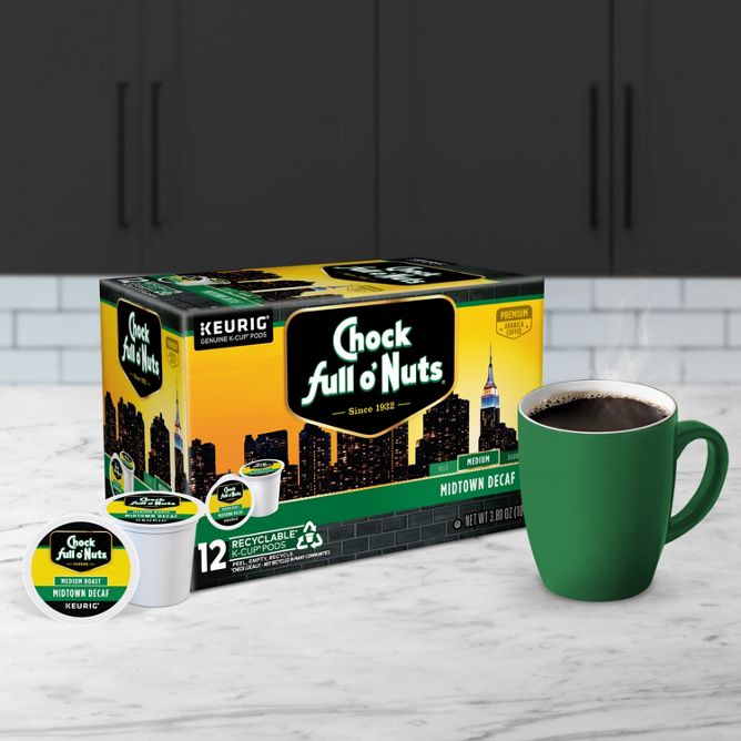 Chock full o'Nuts Midtown Decaf K-Cup Pods