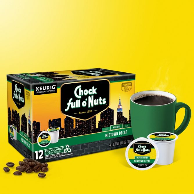 Chock full o'Nuts Midtown Decaf K-Cup Pods
