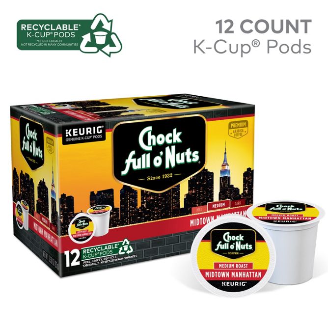 Chock full o'Nuts Midtown Manhattan K-Cup Pods
