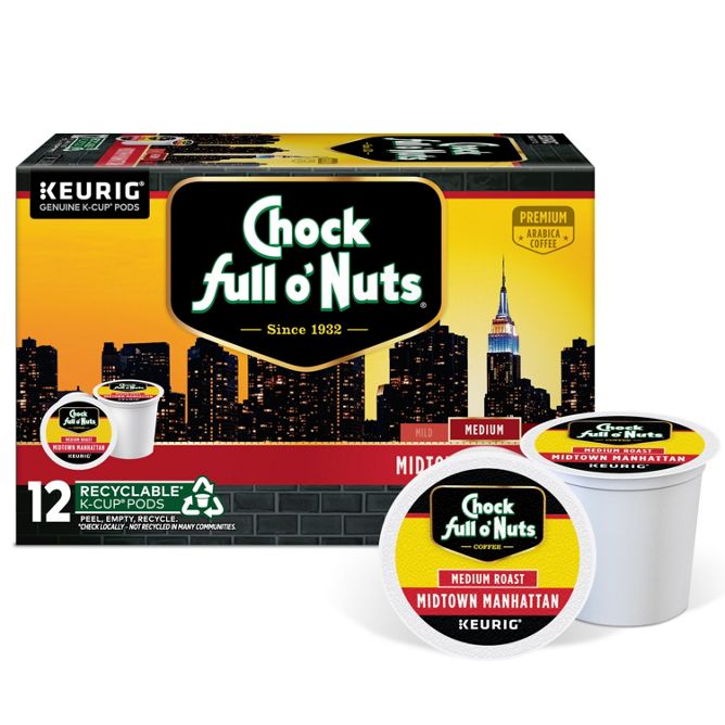 Chock full o'Nuts Midtown Manhattan K-Cup Pods