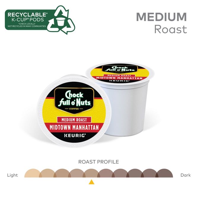 Chock full o'Nuts Midtown Manhattan K-Cup Pods