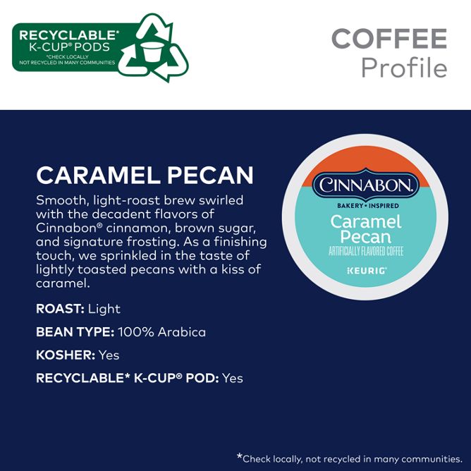Cinnabon Coffee Caramel Pecan K-Cup Pods