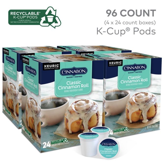 Cinnabon Coffee Classic Cinnamon Roll K-Cup Pods