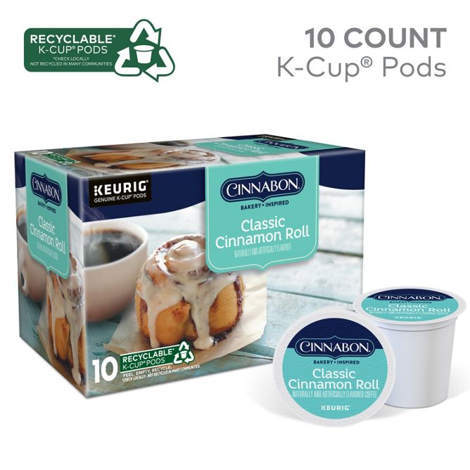 Cinnabon Coffee Classic Cinnamon Roll K-Cup Pods