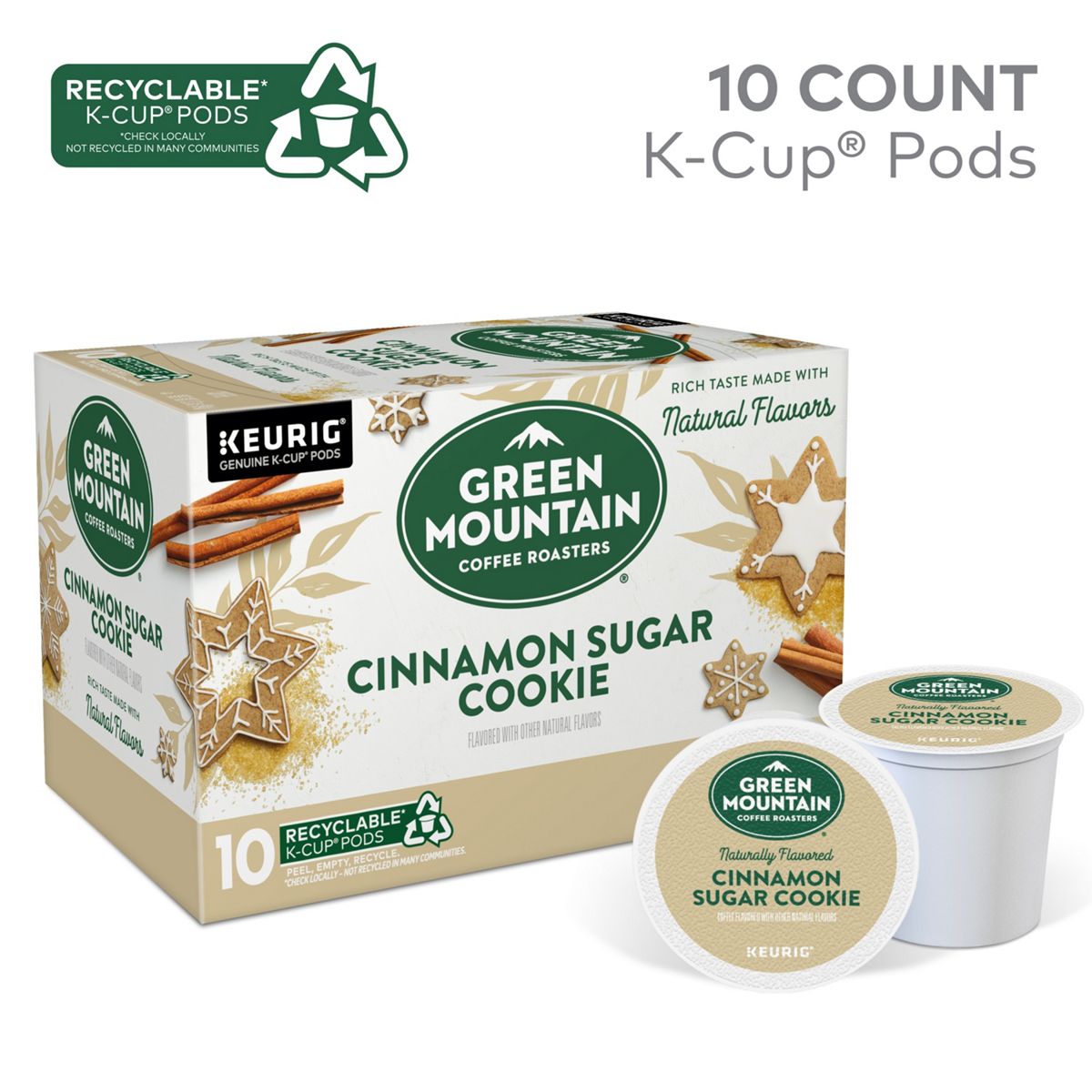 Green Mountain Coffee Roasters Cinnamon Sugar Cookie Coffee K-Cup Pods