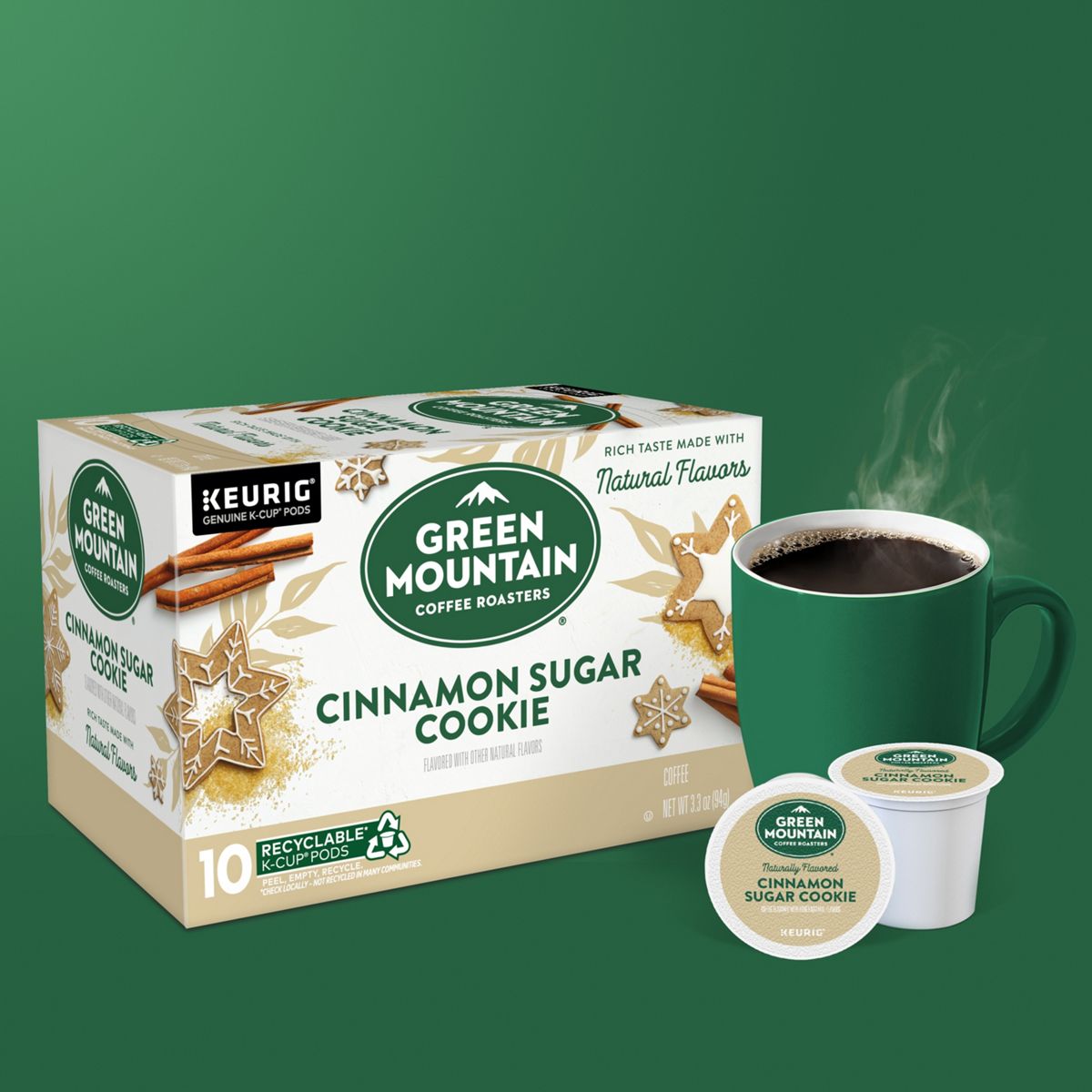 Green Mountain Coffee Roasters Cinnamon Sugar Cookie Coffee K-Cup Pods