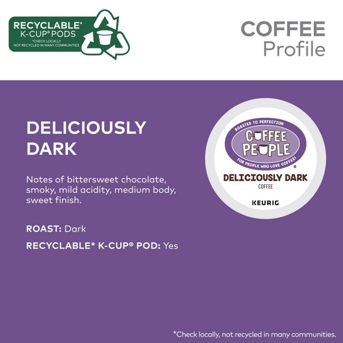 Coffee People Deliciously Dark K-Cup Pods
