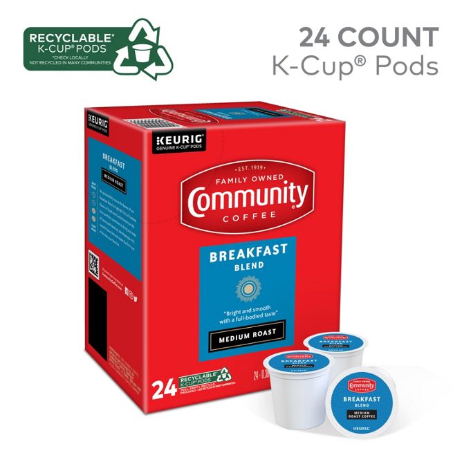 Community Coffee Breakfast Blend K-Cup Pods