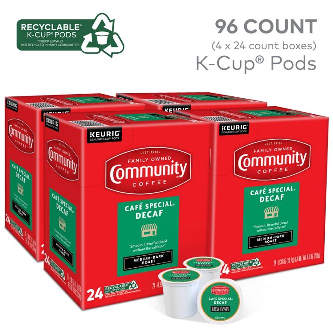 Community Coffee Café Special (Decaf) K-Cup Pods