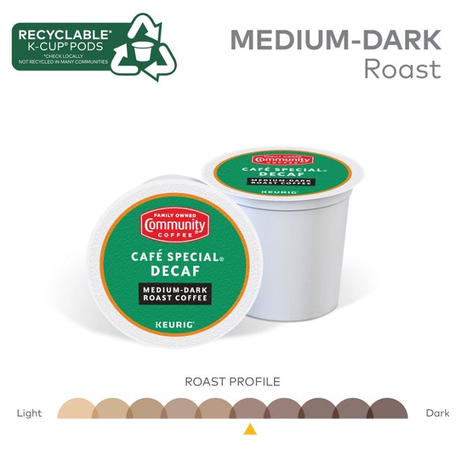 Community Coffee Café Special (Decaf) K-Cup Pods