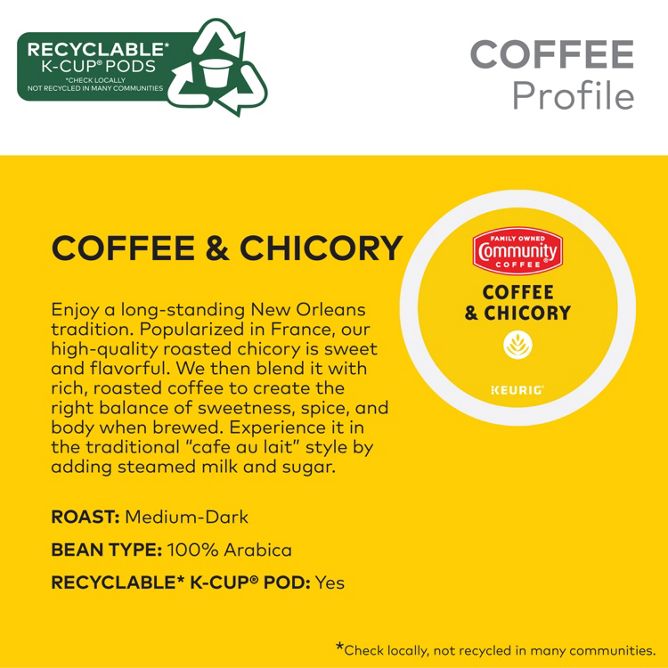 Community Coffee Coffee & Chicory K-Cup Pods