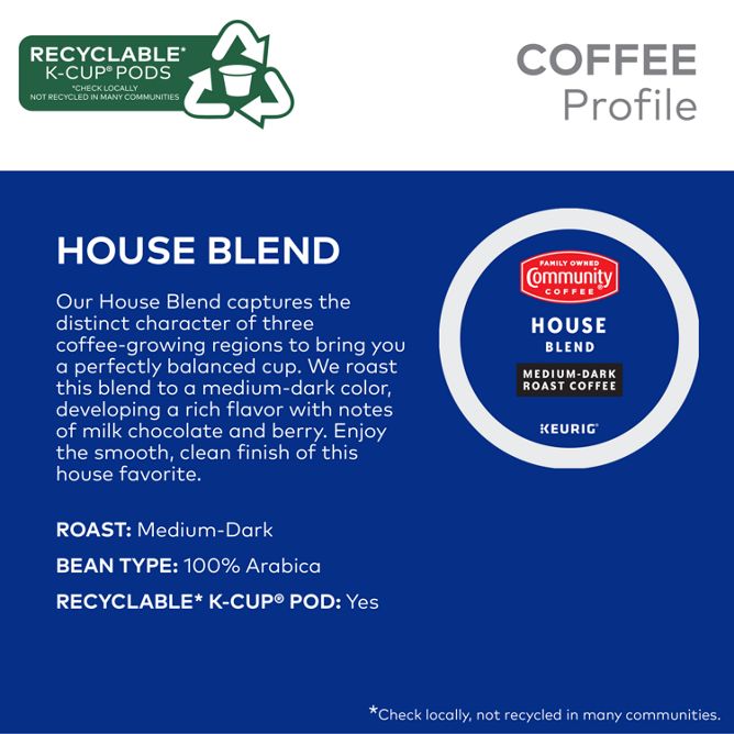 Community Coffee House Blend Coffee K-Cup Pods