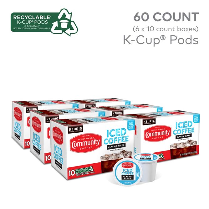 Community Coffee Iced Classic Coffee K-Cup Pods