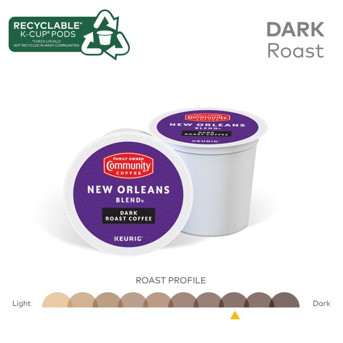 Community Coffee New Orleans Blend Coffee K-Cup Pods