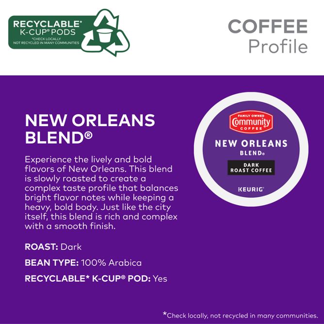 Community Coffee New Orleans Blend Coffee K-Cup Pods