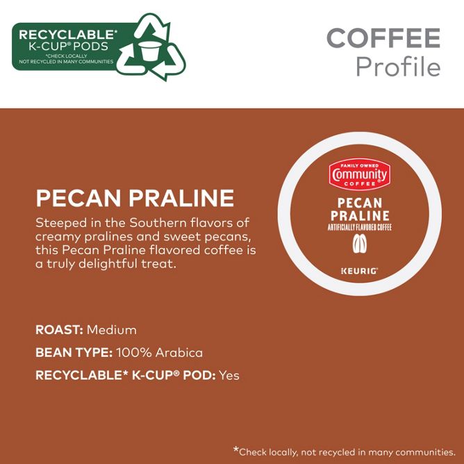Community Coffee Pecan Praline Coffee K-Cup Pods