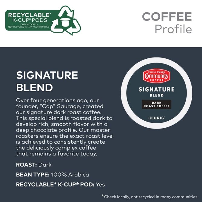Community Coffee Signature Blend K-Cup Pods