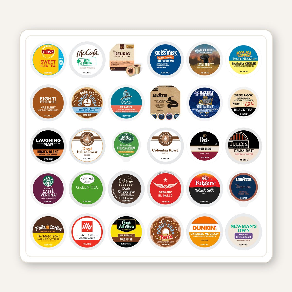 Custom 30-Count K-Cup Sampler — You Pick Every Pod