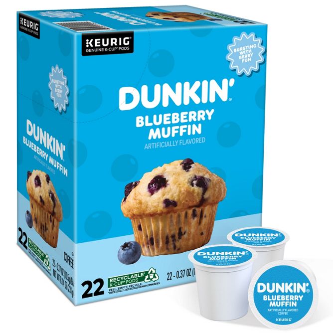 Dunkin Coffee Blueberry Muffin K-Cup Pods