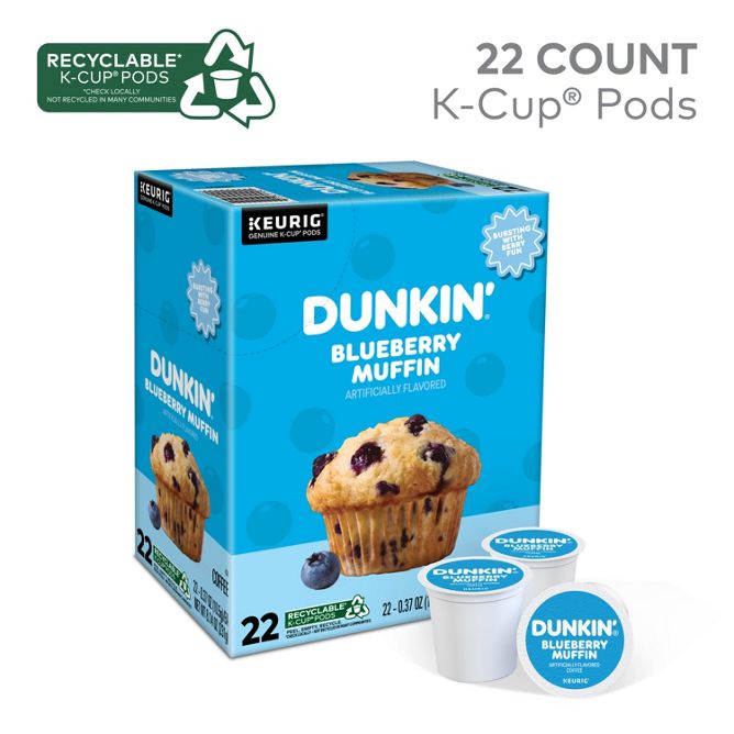 Dunkin Coffee Blueberry Muffin K-Cup Pods