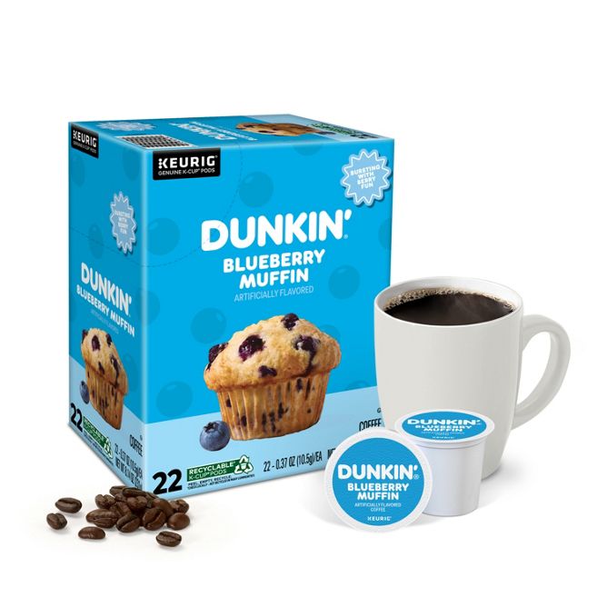 Dunkin Coffee Blueberry Muffin K-Cup Pods