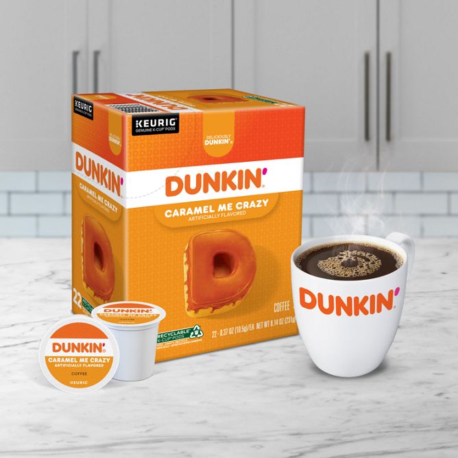 Dunkin Coffee Caramel Me Crazy K-Cup Pods