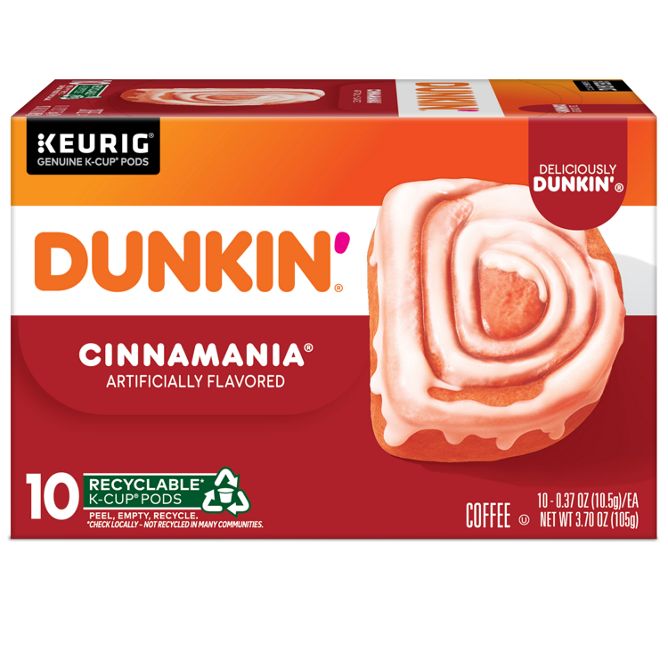 Dunkin Coffee Cinnamania K-Cup Pods