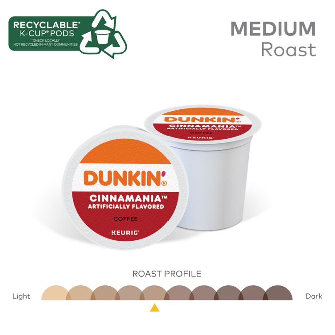 Dunkin Coffee Cinnamania K-Cup Pods