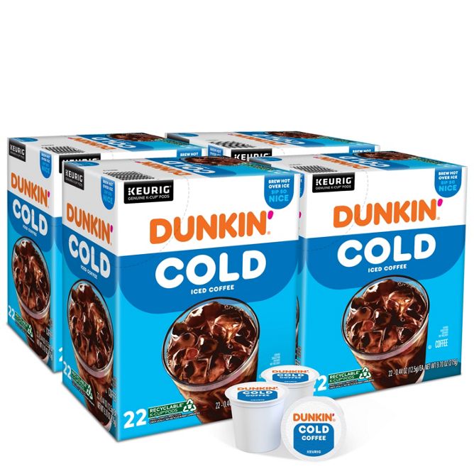 Dunkin Coffee Cold Coffee K-Cup Pods
