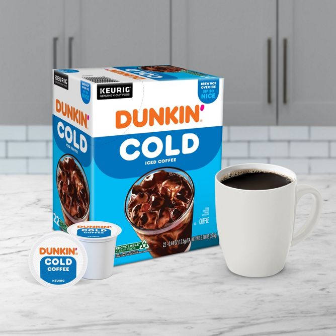Dunkin Coffee Cold Coffee K-Cup Pods