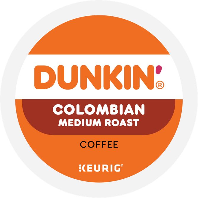 Dunkin Coffee Colombian K-Cup Pods